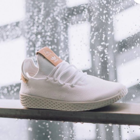 adidas Shoes - ADIDAS X PHARRELL WILLIAMS TENNIS HU Sneakers, Size 5.5, White/Pink